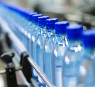 Close up from a bottle industry Plastic & Fiber Industry